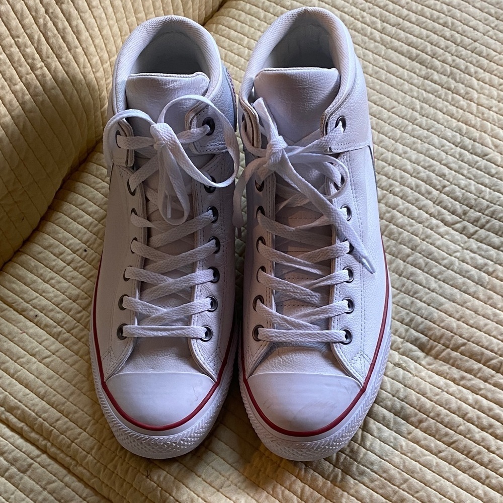 CONVERSE CHUCK TAYLOR HIGH STREET MID CANVAS - MENS WHITE 12